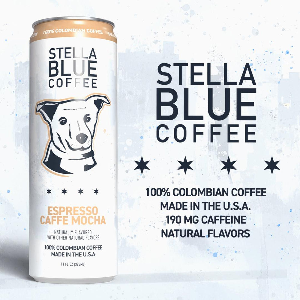 Caffe Mocha Canned Latte 4 Pack-Coffee-Stella Blue Coffee-Stella Blue Coffee