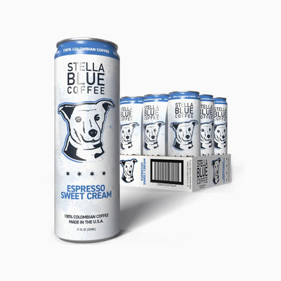 Sweet Cream Canned Latte-Coffee-Stella Blue Coffee-12 Pack (11oz Cans)-Stella Blue Coffee