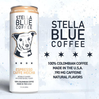 Caffe Mocha Canned Latte-Coffee-Stella Blue Coffee-Stella Blue Coffee
