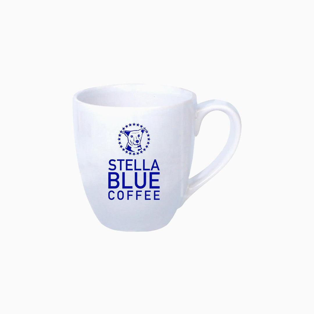 Stella Blue Coffee 14oz Bistro Mug-Drinkware-Stella Blue Coffee-White-Stella Blue Coffee
