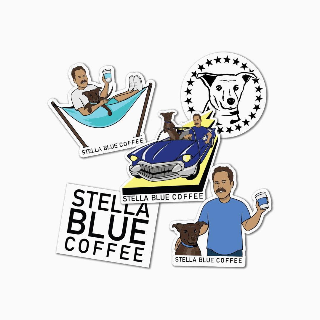 Stella Blue Sticker Pack-Stickers-Stella Blue Coffee-Stella Blue Coffee
