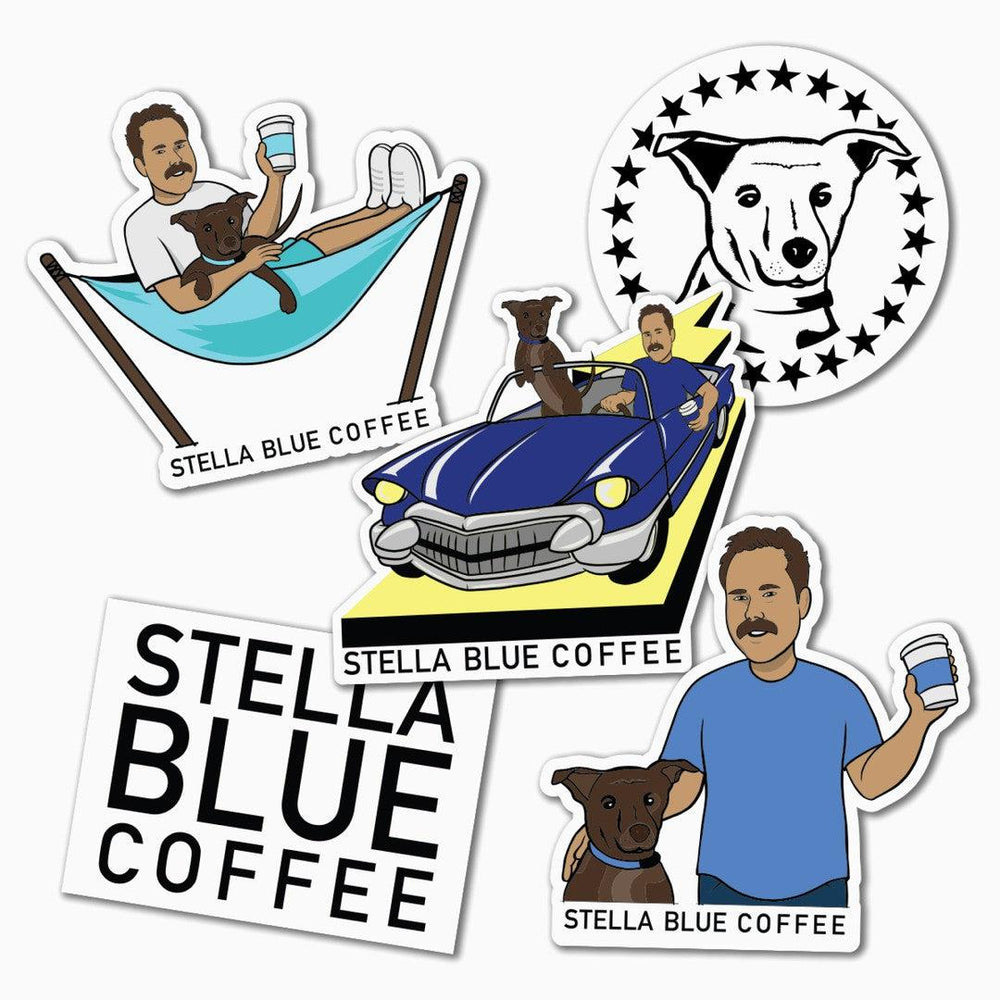 Stella Blue Sticker Pack-Stickers-Stella Blue Coffee-Stella Blue Coffee