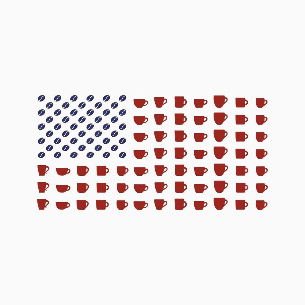Stella Blue USA Flag Tee-T-Shirts-Stella Blue Coffee-Stella Blue Coffee