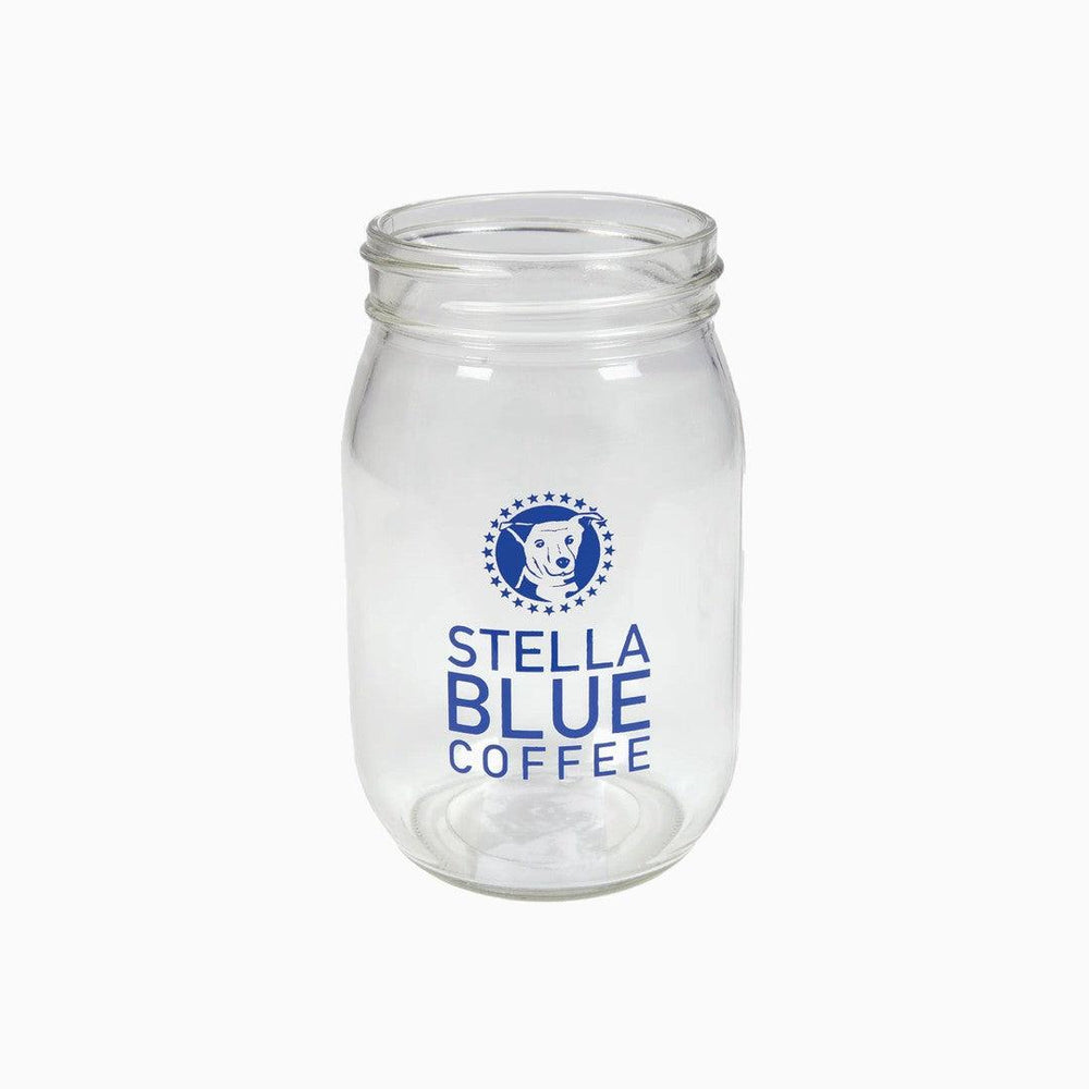 Stella Blue Cold Brew Mason Jar-Drinkware-Stella Blue Coffee-Navy-16 oz-Stella Blue Coffee