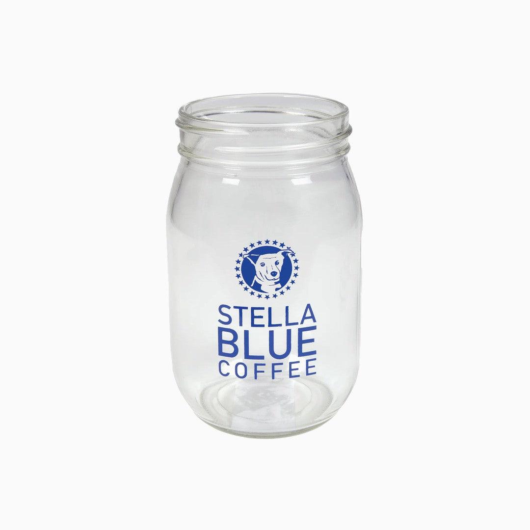 Stella Blue Cold Brew Mason Jar-Drinkware-Stella Blue Coffee-Navy-16 oz-Stella Blue Coffee