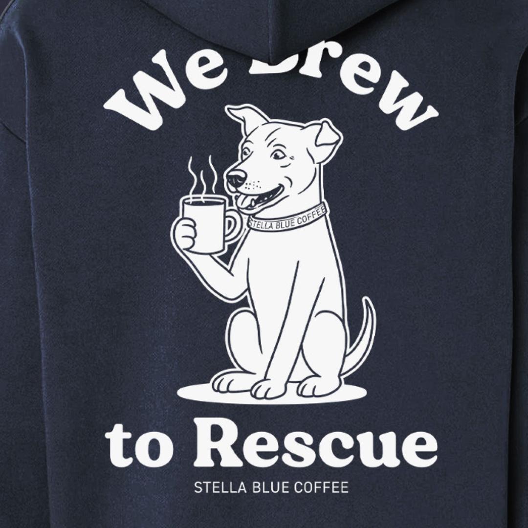 We Brew To Rescue Premium Hoodie-Hoodies & Sweatshirts-Stella Blue Coffee-Stella Blue Coffee