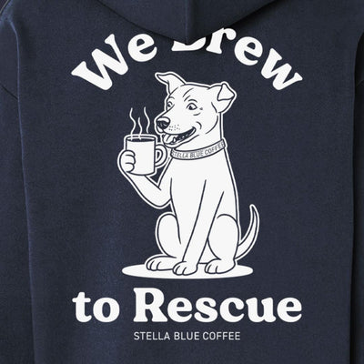 We Brew To Rescue Premium Hoodie-Hoodies & Sweatshirts-Stella Blue Coffee-Stella Blue Coffee
